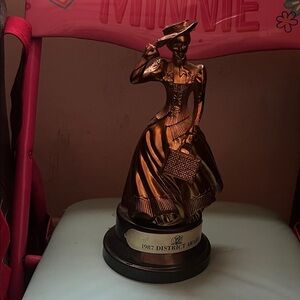 Vintage Bronze Lady Sculpture